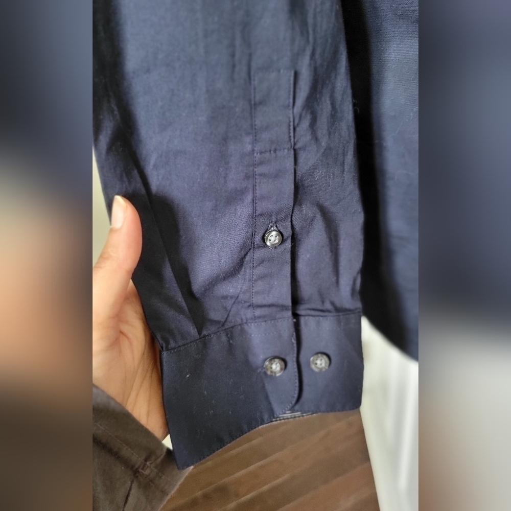 Kenneth Cole Reaction Blue Long Sleeve Wrinkle Free XL NWT - Picture 3 of 8
